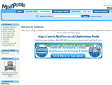 Tablet Screenshot of madpools.co.uk